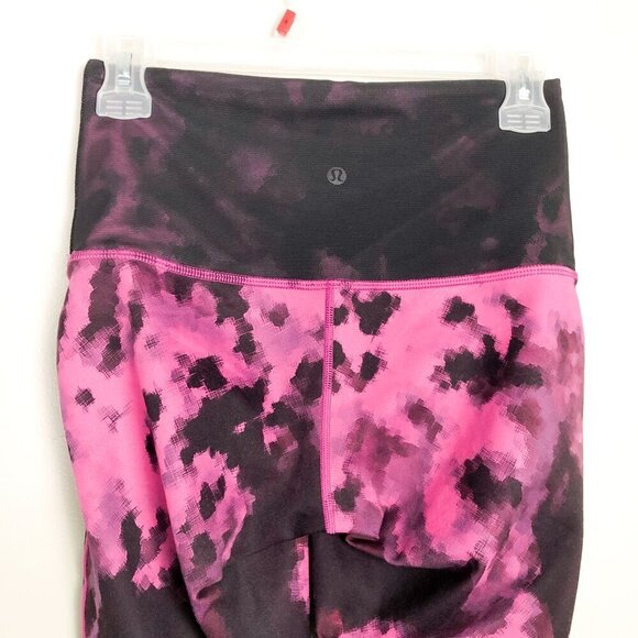 Lululemon Sweaty Endeavor Tie Dye High Rise Mesh Gathered Hem Leggings 8 - Picture 10 of 14